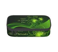 OTTKGGA Happy St Patrick's Day - Estuche organizador de artículos de papelería, bolsa de maquillaje para escuela, oficina, viajes, Black, Talla única, Maleta