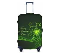 OTTKGGA Happy St Patrick's Day - Funda protectora para maleta, elástica, antiarañazos, esencial de viaje, se adapta a equipaje de 18 a 32 pulgadas, White, M