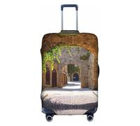 OTTKGGA Italian Street - Funda protectora para maleta, elástica, antiarañazos, para equipaje de 18 a 32 pulgadas, White, L