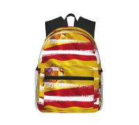 OTTKGGA Mochila casual con la bandera de España, para libros, escuela, elegante, clásica, viajes, trabajo, deportes al aire libre, Black, One Size, Casual