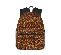 OTTKGGA Mochila casual de Acción de Gracias, para libros, escuela, elegante, clásica, viajes, trabajo, deportes al aire libre, Black, One Size, Casual