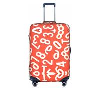 OTTKGGA Numbers Arts - Funda protectora para maleta, elástica, antiarañazos, para equipaje de 18 a 32 pulgadas, White, L