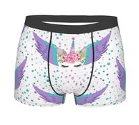 OTTKGGA Purple Wings - Calzoncillos tipo bóxer para hombre, sin costuras, transpirables, suaves, ligeros, varios tamaños, Negro, XXL