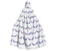 OTTKGGA Purple Wings - Capa con capucha para adultos, disfraz de cosplay, fiesta, carnaval, máscaras, misteriosa, vampiros y brujas