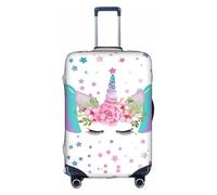 OTTKGGA Purple Wings - Funda protectora para maleta, elástica, antiarañazos, para equipaje de 18 a 32 pulgadas, White, XL