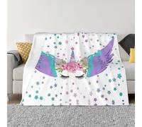 OTTKGGA Purple Wings - Manta de franela de microforro polar ultrasuave, antibolitas, para cama, sofá, sala de estar, decoración de viaje