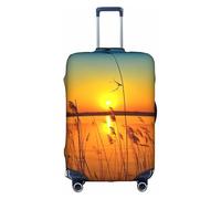 OTTKGGA Reeds by The River - Funda protectora para maleta, elástica, antiarañazos, esencial de viaje, se adapta a equipaje de 18 a 32 pulgadas, White, L