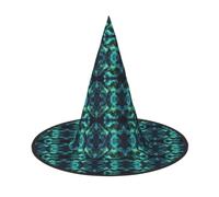 OTTKGGA Sombrero de bruja con diseño de osos de esqueleto bailando para | Gorro de mago para Halloween, Navidad, muerte, dios, vampiro, mago, cosplay, actuación temática, decoración de carnaval