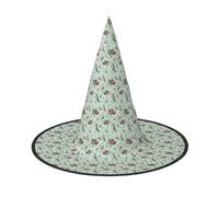 OTTKGGA Sombrero de bruja de Halloween de dibujos animados para fiestas, cosplay, carnaval, accesorios de disfraz