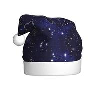 OTTKGGA Sombrero de Navidad con mapa del mundo para adultos, gorro decorativo de felpa, suave, no destiñe, fiestas, decoración de Año Nuevo