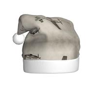 OTTKGGA Sombrero de Navidad para adultos de avión de la Segunda Guerra Mundial de la Segunda Guerra Mundial, gorro decorativo de felpa, suave, no destiñe, para fiestas, decoración