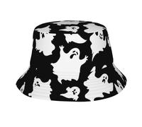 OTTKGGA Sombrero de pescador gótico de Halloween, sombrero de pescador, sombrero de sol al aire libre, gorra de ala ancha, plegable, verano, playa, viajes, unisex