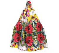 OTTKGGA Tulip Garden - Capa con capucha para adultos, decoración de fiesta, bruja, vampiros, Halloween, Navidad, disfraz de cosplay
