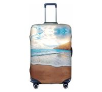 OTTKGGA Water Rush to Tropical Beach - Funda protectora de equipaje elástica antiarañazos para equipaje de 18 a 32 pulgadas, White, L