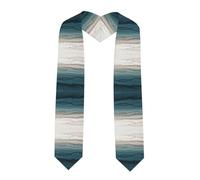 OTTKGGA Within The Tides - Chal de graduación, bufanda de honor académico, borde plano, borde angular, ceremonias de graduación, iglesia, Esquina afilada, Talla única