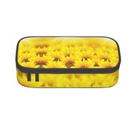 OTTKGGA Yl5bcv-500-Eff864c1b873301d47f6e8b8cabe9 - Estuche con cremallera de gran capacidad, organizador de artículos de papelería, bolsa de maquillaje para escuela, oficina, viajes, Black, Talla