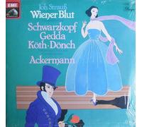 Otto Ackermann & Philharmonia Orchestra London / Elisabeth Schwarzkopf / Nicolai Gedda / Karl Dönch / Erika Köth u.a. - Strauss: Wiener Blut (Gesamtaufnahme: London 1954) [Vinyl Schallplatte] [Doppel-LP]