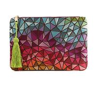 Otto Angelino Bolso de mano de diseñador bohemio y de moda para mujer, múltiples ranuras para dinero, tarjetas, teléfono inteligente, ultra delgado