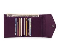 Otto Angelino cartera con clip de dinero de Cuero Genuino Delgado, Protección anti-RFID, Unisexo