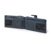 Otto Angelino Cartera con monedero y organizador de tarjetas de crédito de cuero genuino, Bloqueo RFID, Unisex