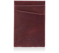 Otto Angelino Cartera de Piel auténtica, Tarjetas bancarias, Dinero, Licencia de Conducir, Unisex, Granate, Talla única