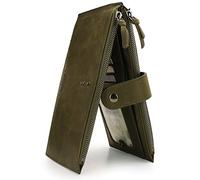 Otto Angelino Genuine Leather Credit and Business Card Case with Snap fastener, Unisex