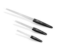 Otto Herder Manicure Juego de 3 limas de zafiro de Solingen, lima de uñas gruesa y fina, revestidas en 3 tamaños diferentes para manicura y pedicura