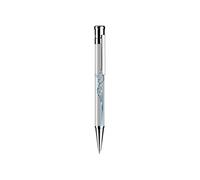 Otto Hutt design 04 002-18779 - Portaminas con revestimiento de alta calidad y superficie brillante en color blanco con 4 líneas de impresión, con minas de 0,7 mm y goma de borrar