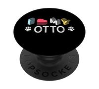 Otto Nombre de Perro Personalizado Otto Pet Lover PopSockets PopGrip Adhesivo