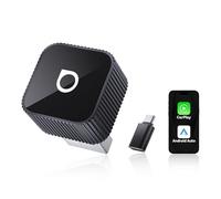 OTTOCAST (2026 Mejorado) Adaptador CarPlay Inalámbrico y Android Auto 2 en 1, Mini Slim para iOS 10+ y Android 11+, Multiusuario, Plug & Play, Conexión Rápida