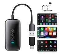 OTTOCAST 2026 Play2Video Ultra AI Box con Youtube/Netflix, Adaptador CarPlay & Android Auto Inalámbrico, Plug & Play, Chip 5G & WiFi6, 4 GB + 32 GB para Vehículos con CarPlay por Cable Desde 2016