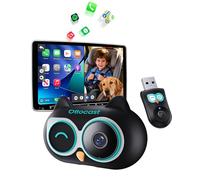 Ottocast Cabin Care 2026, Adaptador Mini Wireless CarPlay con Cámara 1080P, Vista Trasera Gran Angular 150°, Plug & Play por USB-A, Compatible Solo con CarPlay de fábrica