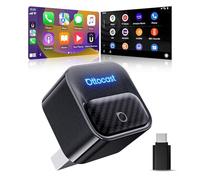 Ottocast Mini Core 2026 Adaptador CarPlay Inalámbrico y Android Auto, Plug & Play, Cambio de móvil con un botón, WiFi 6 + BT 5.4, Reconexión automática, para iPhone 6+ (iOS 10+) y Android 11+