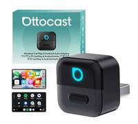 Ottocast Mini Pico 2026 Adaptador Inalámbrico CarPlay & Android Auto, WiFi 6 & Bluetooth 5.4, Mini Dongle USB Plug & Play, De CarPlay/Android Auto con Cable a Wireless, OTA Upgrade