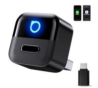 OTTOCAST Mini Pico 2026 Adaptador Inalámbrico CarPlay y Android Auto, Botón Inteligente, 5-8s Conexión Automática, USB-A/C, Actualización OTA, Conexión con Cable a Inalámbrica (iOS 10+/Android 11+)