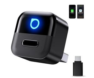 OTTOCAST Mini Pico 2026 Adaptador Inalámbrico CarPlay y Android Auto, Botón Inteligente, 5-8s Conexión Automática, USB-A/C, Actualización OTA, Conexión con Cable a Inalámbrica (iOS 10+/Android 11+)