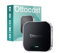 OTTOCAST OttoAibox E2 2026, Caja de Streaming Android 13 3-en-1 CarPlay y Android Auto Inalámbricos, Adaptador CarPlay Inalámbrico Dual WiFi, Pantalla Dividida, Actualización FOTA