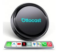 OTTOCAST P3 Pro AI Box, Adaptador CarPlay inalámbrico y Android Auto, 8+128 | 3 en 1 OttoAibox con Android 13, Salida HDMI, Descarga de Apps, Pantalla Dividida, Soporte Nano-SIM, Cloud SIM y MicroSD