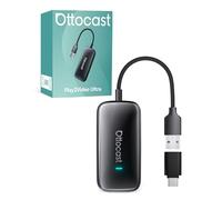 OTTOCAST Play2Video Ultra 2026, Adaptador CarPlay Inalámbrico Android Auto, 3 en 1 para Viajes en Familia, Bluetooth 5.4 + WiFi Doble Banda, para Coches con CarPlay por Cable OEM 2016+