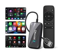 OTTOCAST Play2Video Ultra con Mando a Distancia, 2026 Adaptador inalámbrico CarPlay y Android Auto con Netflix/Youtube/IPTV/Prime Video Integrados, Android 12.0 AI Caja para Coches con CarPlay Cable