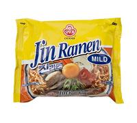 Ottogi Jin Ramen fideos picante caliente leve (Pack de 5)