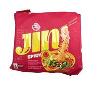Ottogi Jin Ramen Spicy - Pack de 5 fideos instantáneos picantes auténticos coreanos, 5 x 120 g, OG ASIA - 600 g
