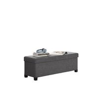 Ottoman Banco otomano con Almacenamiento, reposapiés Plegable con Patas, 38 x 110 x 40 cm, Banco for el Final de la Cama, baúl de Almacenamiento de 300 kg