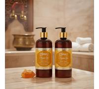 Ottoman Leche corporal Argan Spa Royal Amber - 2 x 400 ml - Leche corporal hidratante y regeneradora para una piel radiante y flexible, sin experimentos con animales