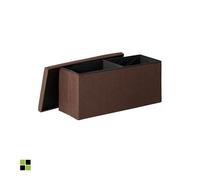 Ottoman rectangular modelo vane 80 x 40 x 41 - marrón