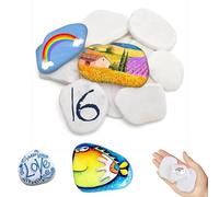 OTTOOPPXIN Piedras Para Pintar, 5 CM Hand-Painted Creative Stones, Piedras Planas Grandes, Para JardíN, Macetas Y Plantas Diy Manualidades Escuela Amabilidad Pintura Proyecto Decoraciones (3-8cm)
