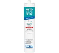 OTTOSEAL S 110 Premium construcción silicona 310 ml C76 haya - Alta resistencia a la abrasión y uso rápido - Para la unión de elementos de vidrio - Seguro contra el moho