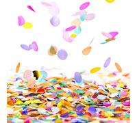 OTTYMO 10000 Pcs Confeti de Colores Redondo 2.5cm 120g para Fiesta, Novios, Boda, Cumpleaños - Papel de Seda Circular