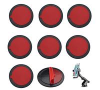 OTTYMO 8 Pcs Discos Adhesivos para Salpicadero 70mm de Diametro Interor Discos de Fijación Universal para Soporte con Ventosa para Móviles, GPS, Tablet Coche para Tomtom, Garmin, Nuvi
