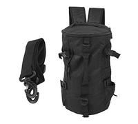 Otufan Bolsa De Equipo De Pesca De Poliéster, Mochila Cilíndrica Plegable con Marco En Forma De S para Hombro, Mochila con Señuelo para Pesca Al Aire Libre, 17,7 "x 10,2", 1 Uds.(Negro)